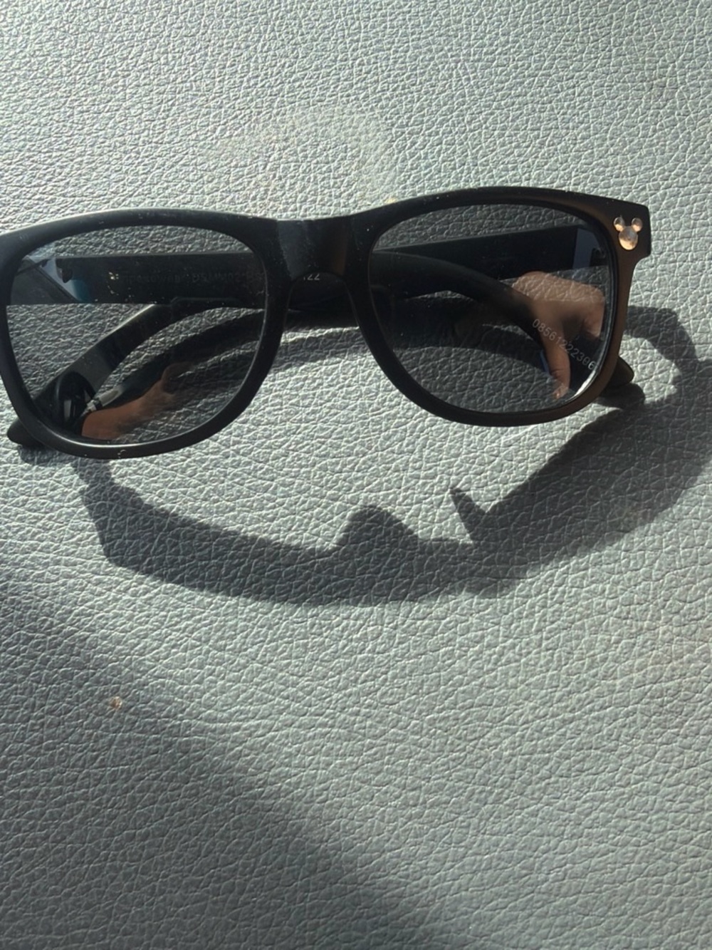 Disney Black Kids Sunglasses with Gold Mickey Accent